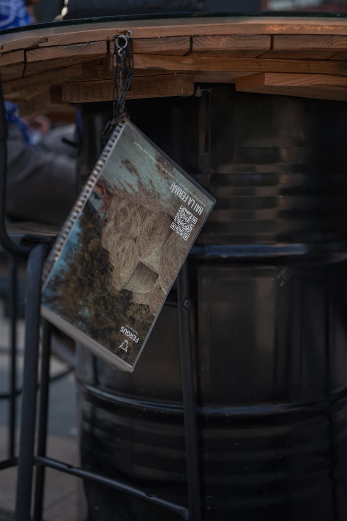 Food Truck Fergus Farm — meniu, cod QR către fermă